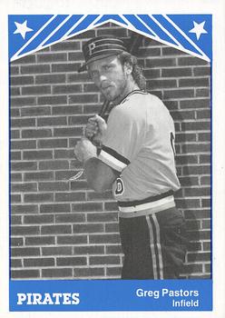 1983 TCMA Lynn Pirates #16 Greg Pastors Front