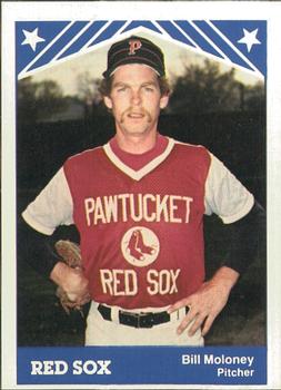 1983 TCMA Pawtucket Red Sox #9 Bill Moloney Front