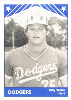 1983 TCMA Vero Beach Dodgers #21 Billy White Front
