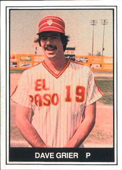 1982 TCMA El Paso Diablos #17 Dave Grier Front