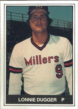 1982 TCMA Holyoke Millers #4 Lonnie Dugger Front