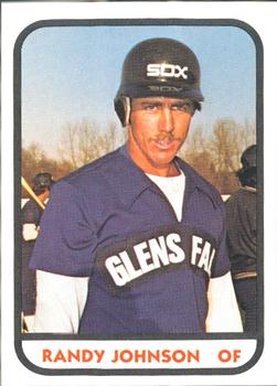 1981 TCMA Glens Falls White Sox #18 Randy Johnson Front