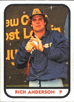 1981 TCMA Spokane Indians #28 Rich Anderson Front