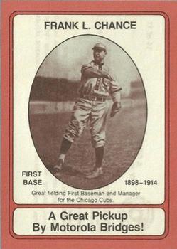 1976 Motorola Old Timers #11 Frank Chance Front