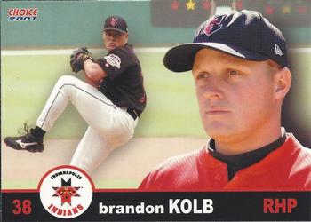 2001 Choice Indianapolis Indians #14 Brandon Kolb Front