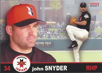2001 Choice Indianapolis Indians #24 John Snyder Front