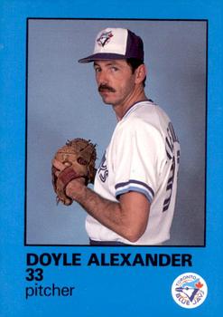 1986 Toronto Blue Jays Fire Safety #NNO Doyle Alexander Front