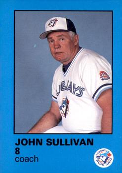 1986 Toronto Blue Jays Fire Safety #NNO John Sullivan Front