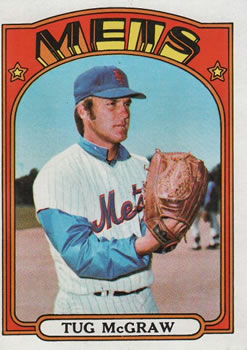1972 Topps #163 Tug McGraw Front