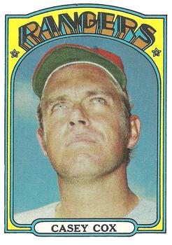 1972 Topps #231 Casey Cox Front