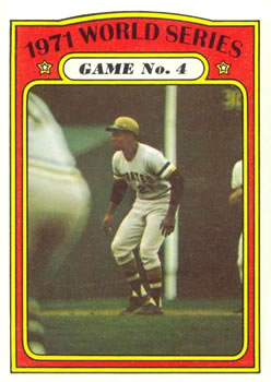 1972 Topps #226 1971 World Series Game No. 4 Front