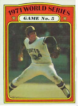 1972 Topps #227 1971 World Series Game No. 5 Front