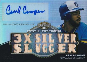 2012 Topps Triple Threads - Relic Autographs #TTAR-61 Cecil Cooper Front
