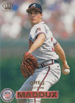 1996 Pacific Crown Collection #18 Greg Maddux Front
