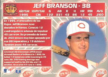 1996 Pacific Crown Collection #46 Jeff Branson Back