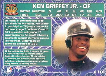 1996 Pacific Crown Collection #410 Ken Griffey Jr. Back