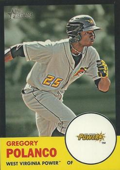 2012 Topps Heritage Minor League - Black #53 Gregory Polanco Front