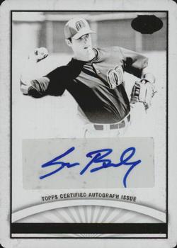 2012 Topps Pro Debut - Autographs Printing Plates Black #SB Sean Buckley Front