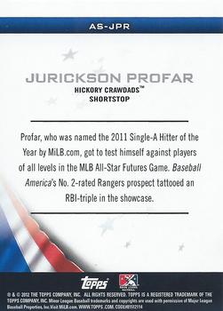2012 Topps Pro Debut - Minor League All-Stars #AS-JPR Jurickson Profar Back
