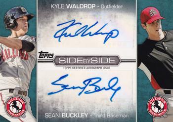 2012 Topps Pro Debut - Side By Side Dual Autographs #SSA-BW Kyle Waldrop / Sean Buckley Front
