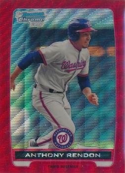 2012 Bowman - Chrome Prospects Red Wave Refractors #BCP88 Anthony Rendon Front