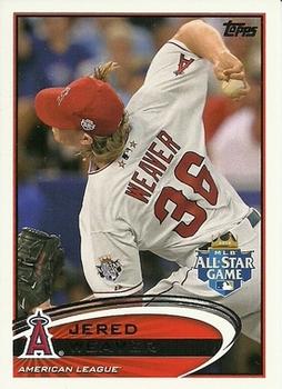 2012 Topps Update #US80 Jered Weaver Front