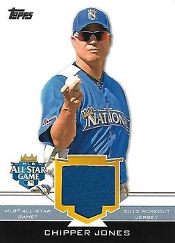 2012 Topps Update - All-Star Stitches #AS-CJ Chipper Jones Front