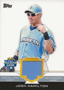 2012 Topps Update - All-Star Stitches #AS-JHM Josh Hamilton Front