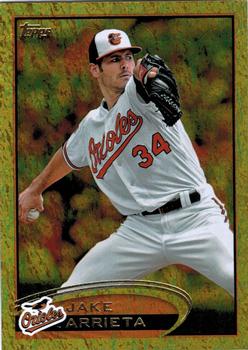 2012 Topps Update - Gold Sparkle #US150 Jake Arrieta Front