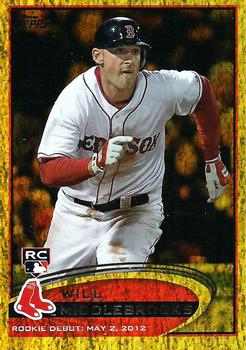 2012 Topps Update - Gold Sparkle #US265 Will Middlebrooks Front
