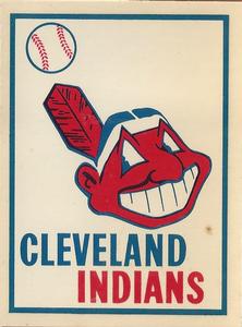 1961 Fleer Baseball Greats (F418-3) - Team Logo Decals #NNO Cleveland Indians Front