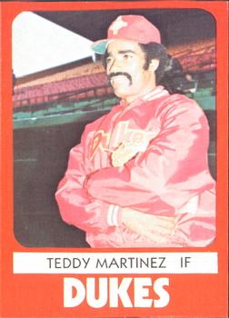 1980 TCMA Albuquerque Dukes #14 Teddy Martinez Front