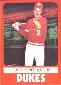 1980 TCMA Albuquerque Dukes #16 Jack Perconte Front