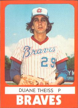 1980 TCMA Anderson Braves #3 Duane Theiss Front