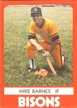 1980 TCMA Buffalo Bisons #1 Mike Barnes Front