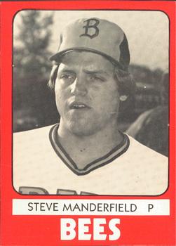 1980 TCMA Burlington Bees #8 Steve Manderfield Front