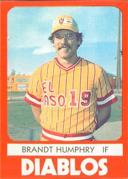 1980 TCMA El Paso Diablos #1 Brandt Humphry Front