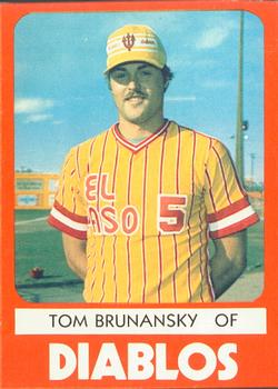 1980 TCMA El Paso Diablos #17 Tom Brunansky Front