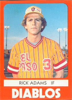1980 TCMA El Paso Diablos #21 Rick Adams Front