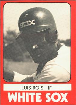 1980 TCMA Glens Falls White Sox B/W #6 Luis Rois Front