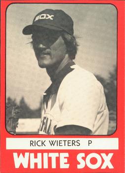 1980 TCMA Glens Falls White Sox B/W #12 Rick Wieters Front