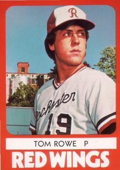 1980 TCMA Rochester Red Wings #9 Tom Rowe Front