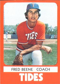 1980 TCMA Tidewater Tides #14 Fred Beene Front