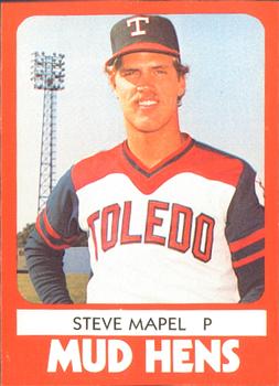 1980 TCMA Toledo Mud Hens #1 Steve Mapel Front