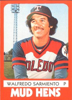 1980 TCMA Toledo Mud Hens #12 Walfredo Sarmiento Front