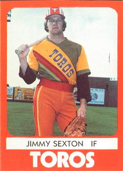 1980 TCMA Tucson Toros #2 Jimmy Sexton Front