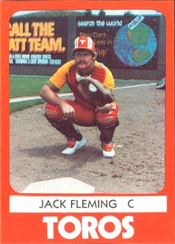 1980 TCMA Tucson Toros #7 Jack Fleming Front
