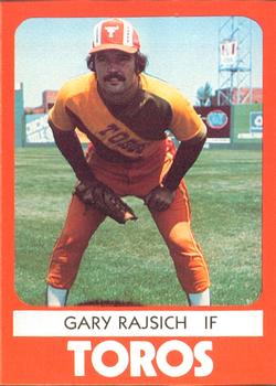 1980 TCMA Tucson Toros #16 Gary Rajsich Front