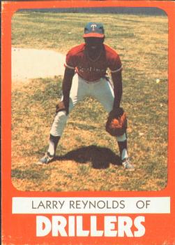 1980 TCMA Tulsa Drillers #9 Larry Reynolds Front