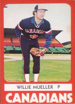 1980 TCMA Vancouver Canadians #2 Willie Mueller Front